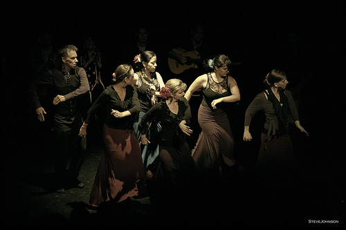 Arte Flamenco dancers (left to right): Mark, Emily, Yanira, Rebecca and Fran
