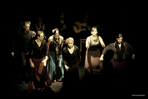 Arte Flamenco dancers (left to right): Mark, Emily, Yanira, Terrie, Rebecca and Fran