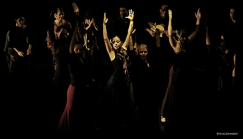 Arte Flamenco dancers (left to right): Mark, Emily, Yanira, Terrie, Rebecca and Fran