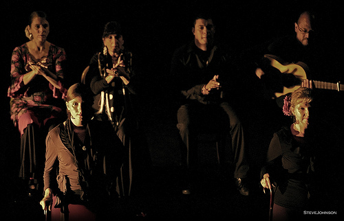 Arte Flamenco dancers Fran and Terrie supported by palmeros Claudia and Natalia, singer Hector Marquez, guitarist Miguelito and percussionist Jason Vera y Aragon