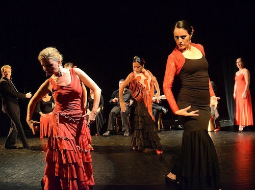Arte Flamenco dancers (left to right): Mark, Terrie, Yanira and Carol