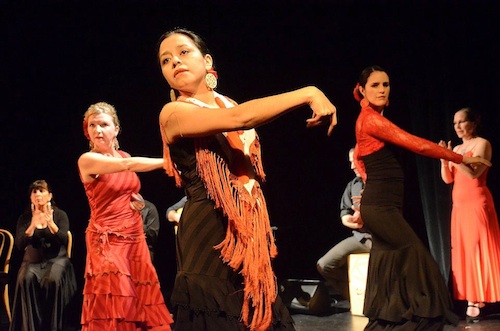 Arte Flamenco dancers (left to right): Terrie, Yanira and Carol