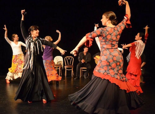 Arte Flamenco dancers (left to right): Emily, Natalia, Terrie, Claudia and Yanira