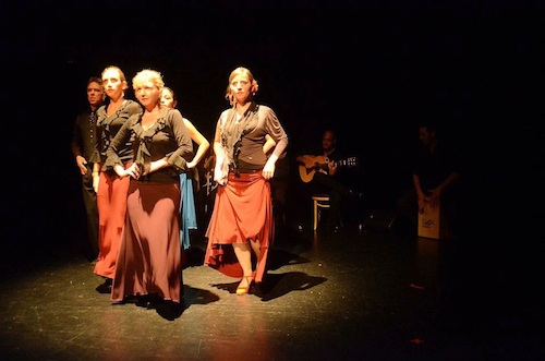 Arte Flamenco dancers (left to right): Mark, Emily, Terrie, Yanira, Rebecca and Fran