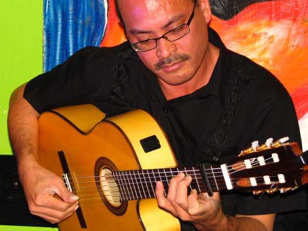 Miguelito, that's me, opening the show with a guitar solo