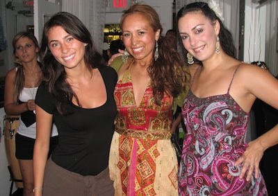 Carla with flamenco dancers Isabel and Sara