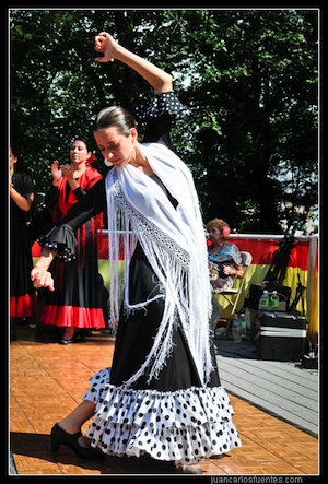 Xaviera Gutierrez with the Ana Martinez Flamenco Dance Company