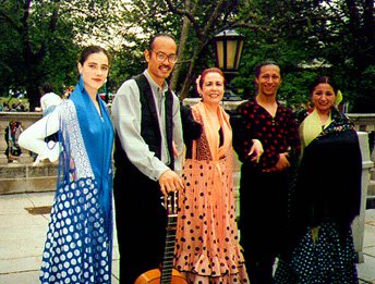 Flashback to the Multicultural Fair in 1996: that's me and dancer Edwin Aparicio with the DC-based group Sol y Sombra