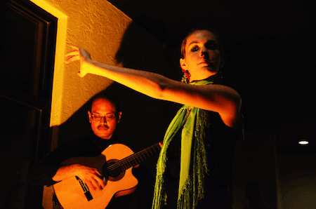 Flamenco dancer Sarah Louisa with guitarist Miguelito at Plaza del Sol in Bethesda