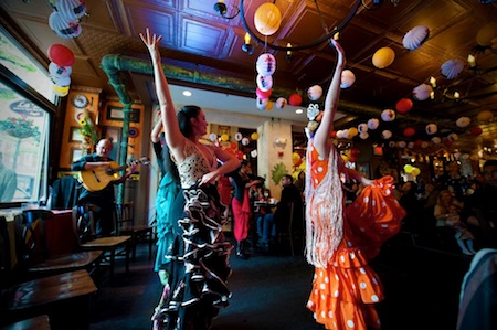 More Sevillanas dancing accompanied on guitar by yours truly, Miguelito