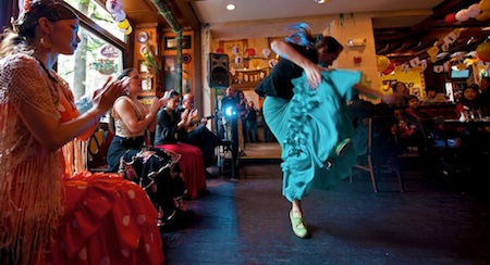 One last shot of dancer Sarah Louisa performing tientos/tangos