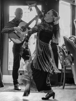 Flamenco dancer Sara Jerez and Miguelito