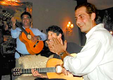 Guitarists Nicolas Reyes, Canut Amador and Kivanc Oner