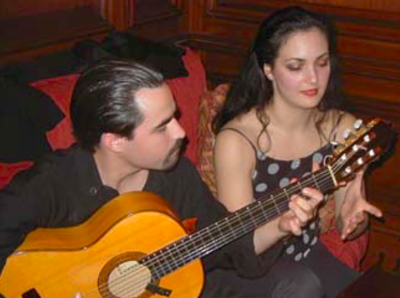 Guitarist Ricardo Marlow and flamenco dancer Sara Jerez